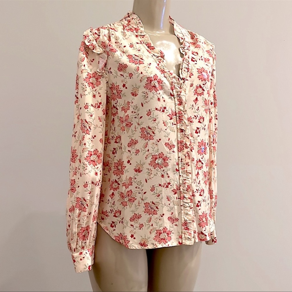 Julie Brown NYC Boutique Pixie Dust Natasha Floral Blouse, Small NWT